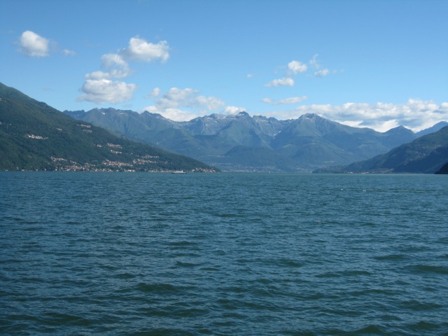 View of Lake Como from Bellagio. Those are the Italian Alps in the background.